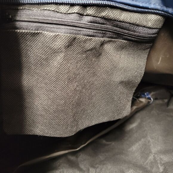 Sorrento Italia Women's Blue White Striped Double Handle One Size Tote Bags - Picture 6 of 11